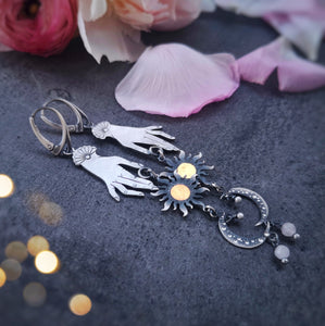 Love & Light Earrings - Rose Quartz