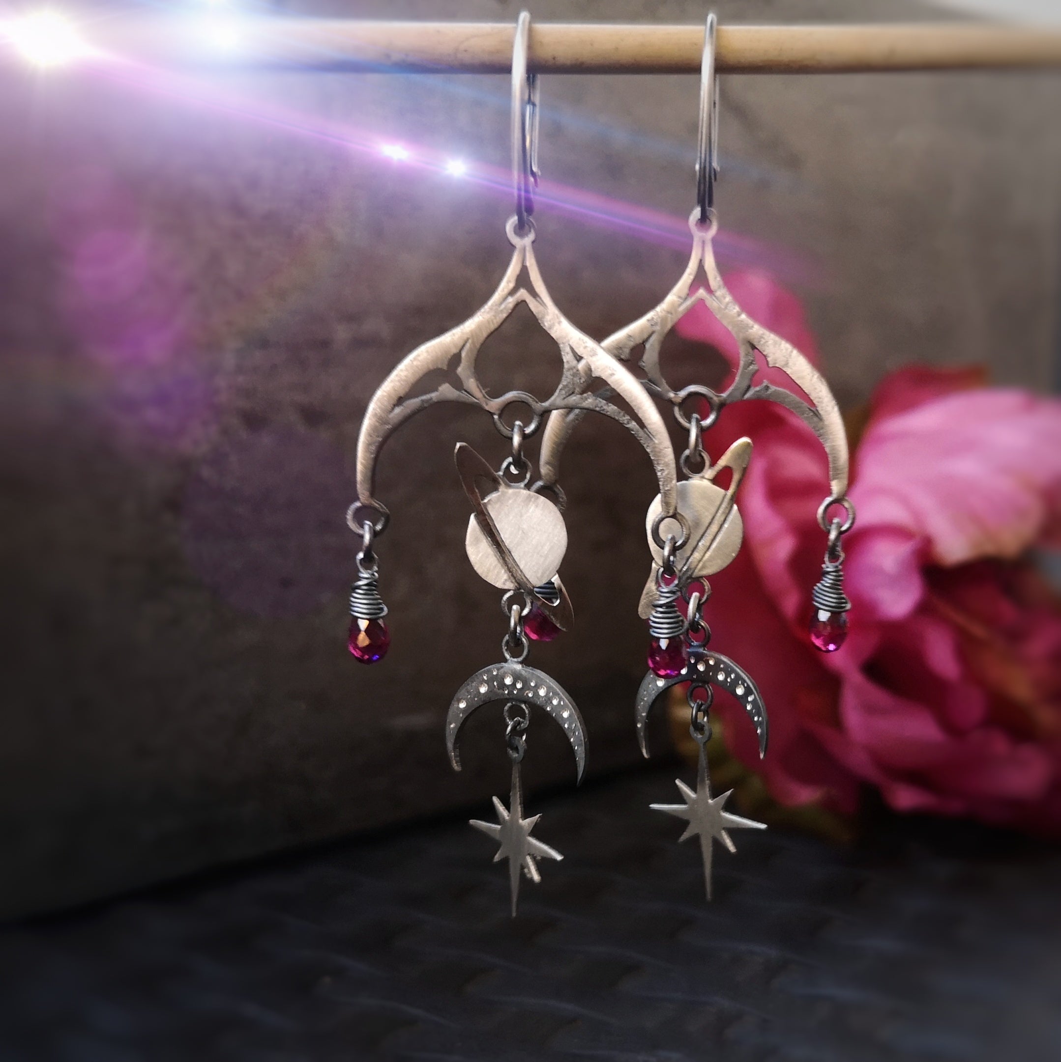 The Universe Love Mobile Earrings