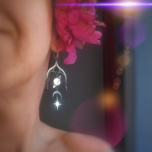 The Universe Love Mobile Earrings