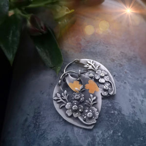 Spring Blossom Earrings I- Keum Boo Earrings