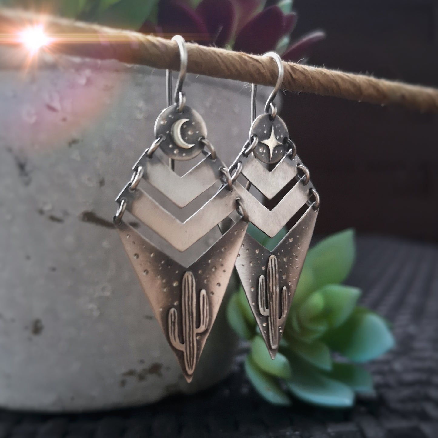 The Saguaro Cactus Mobile Earrings