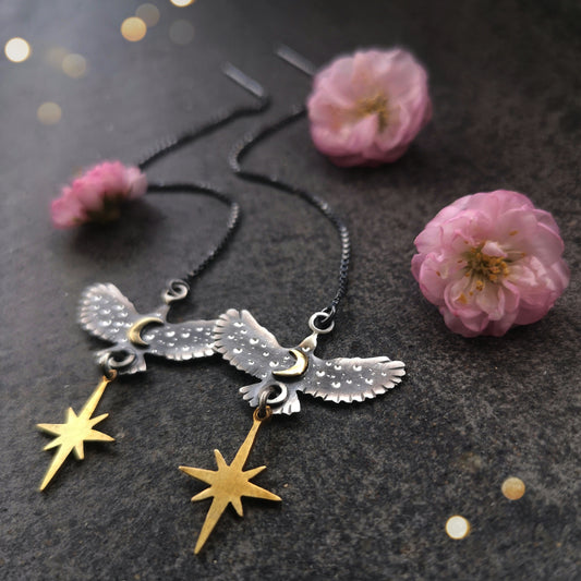 The Hawk Threader Earrings