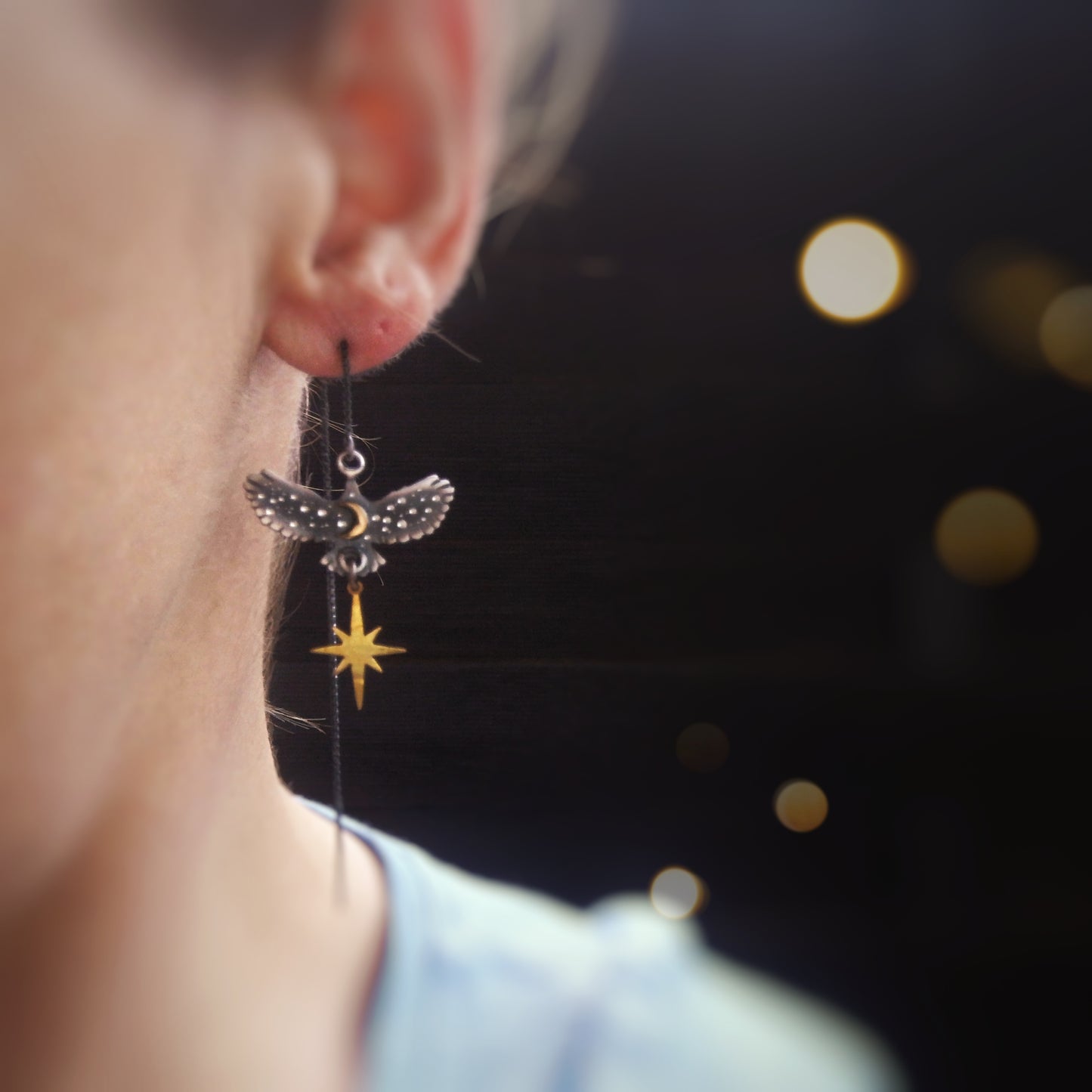 The Hawk Threader Earrings