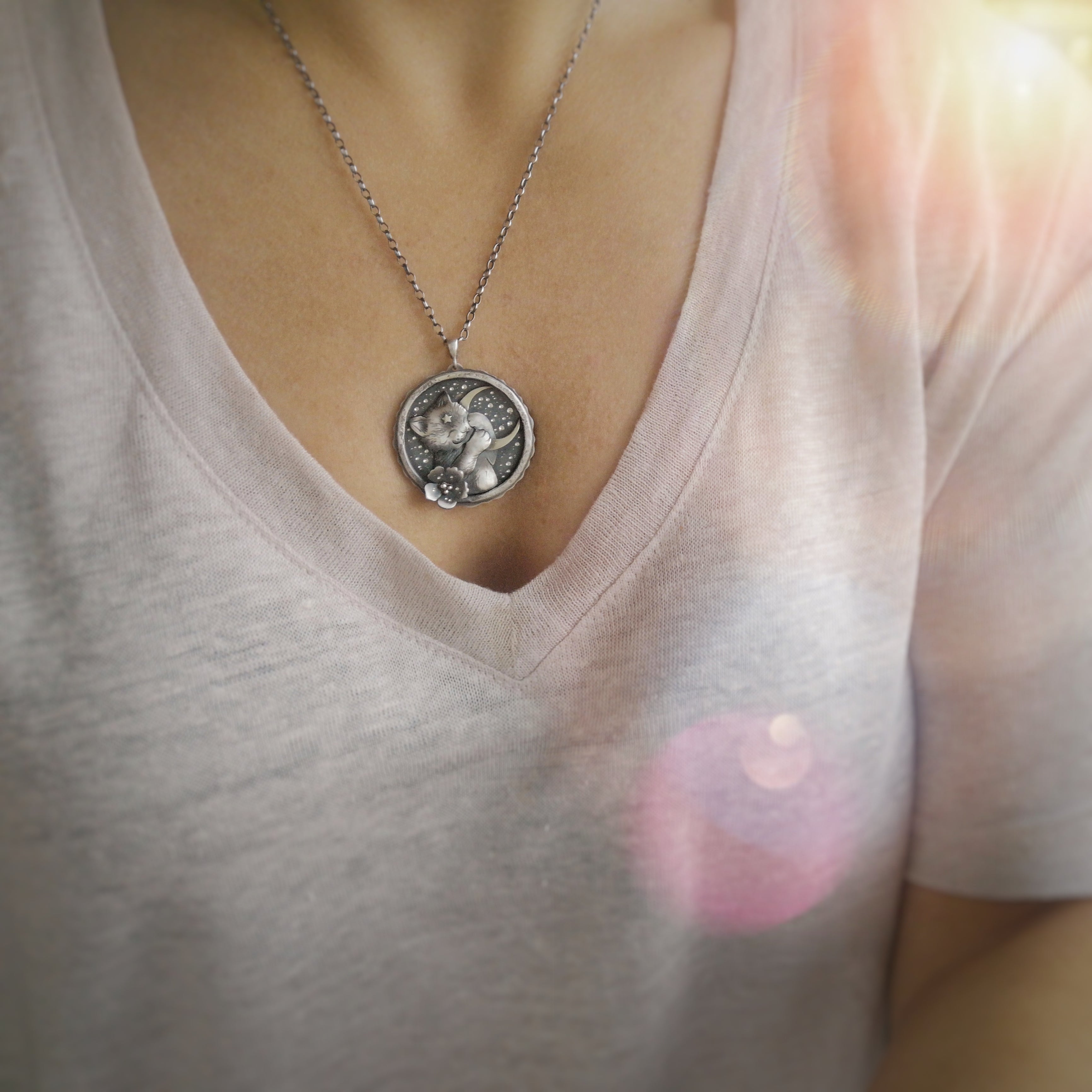 The Moon Kitten Necklace