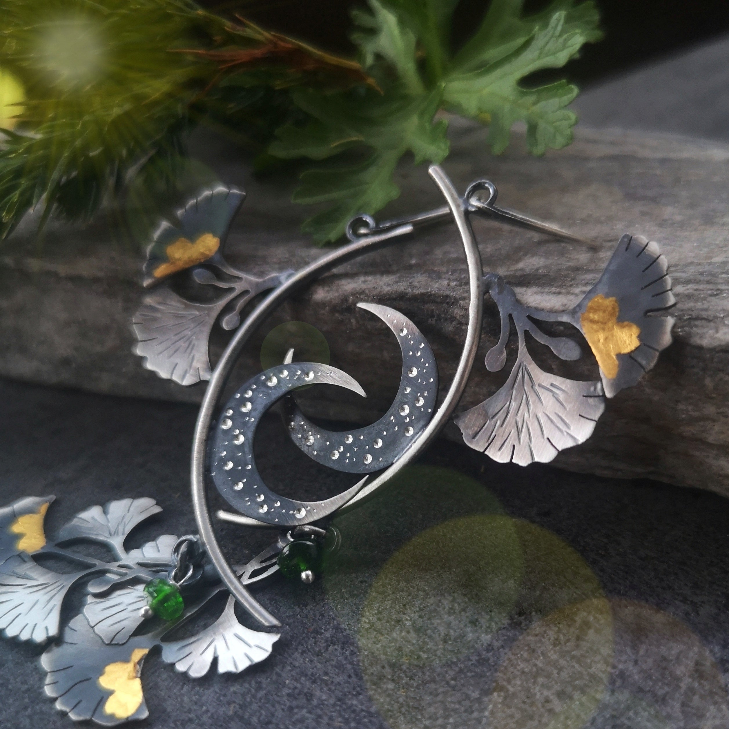 The Moon Goddess Mobile Earrings