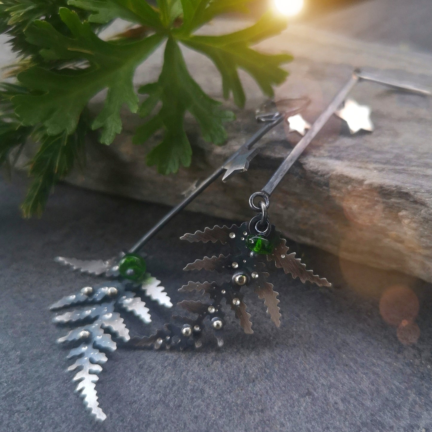 The Fern Glowing Goddess Earrings