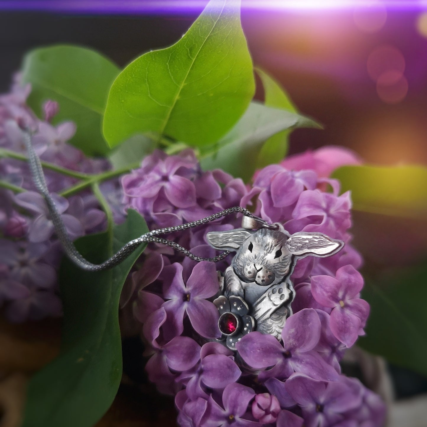 Nature's Whisper - Summer Bunny Necklace