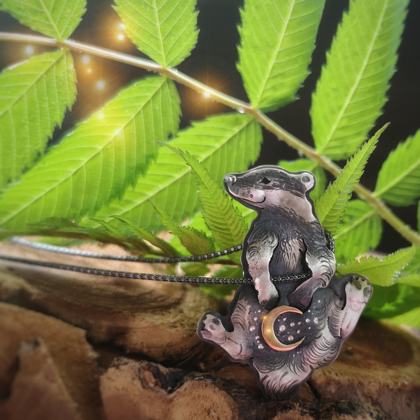 The Moon Badger Necklace