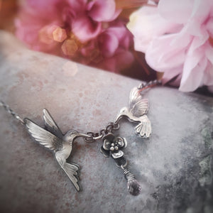 The Loving Hummingbirds Necklace