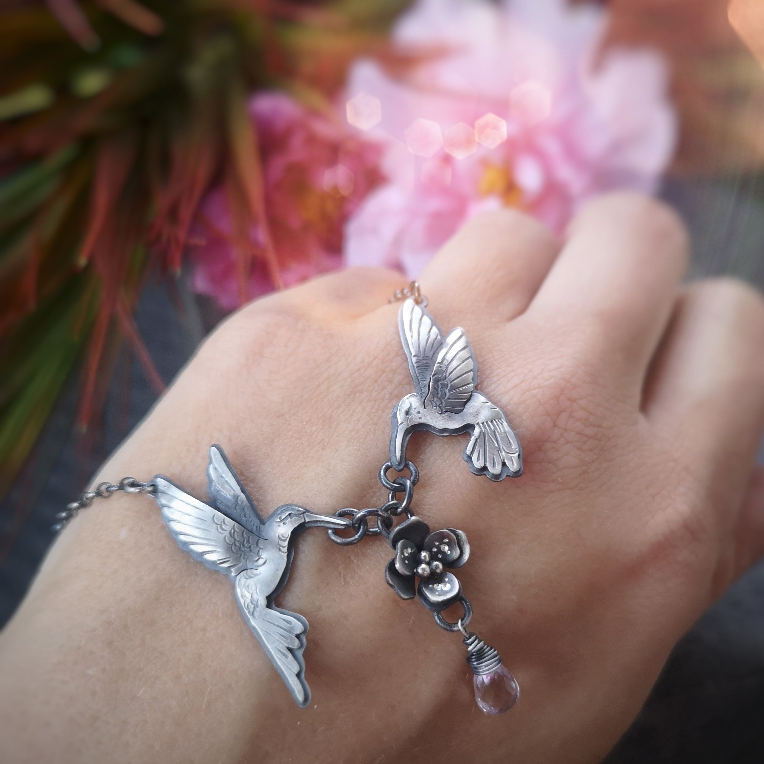 The Loving Hummingbirds Necklace