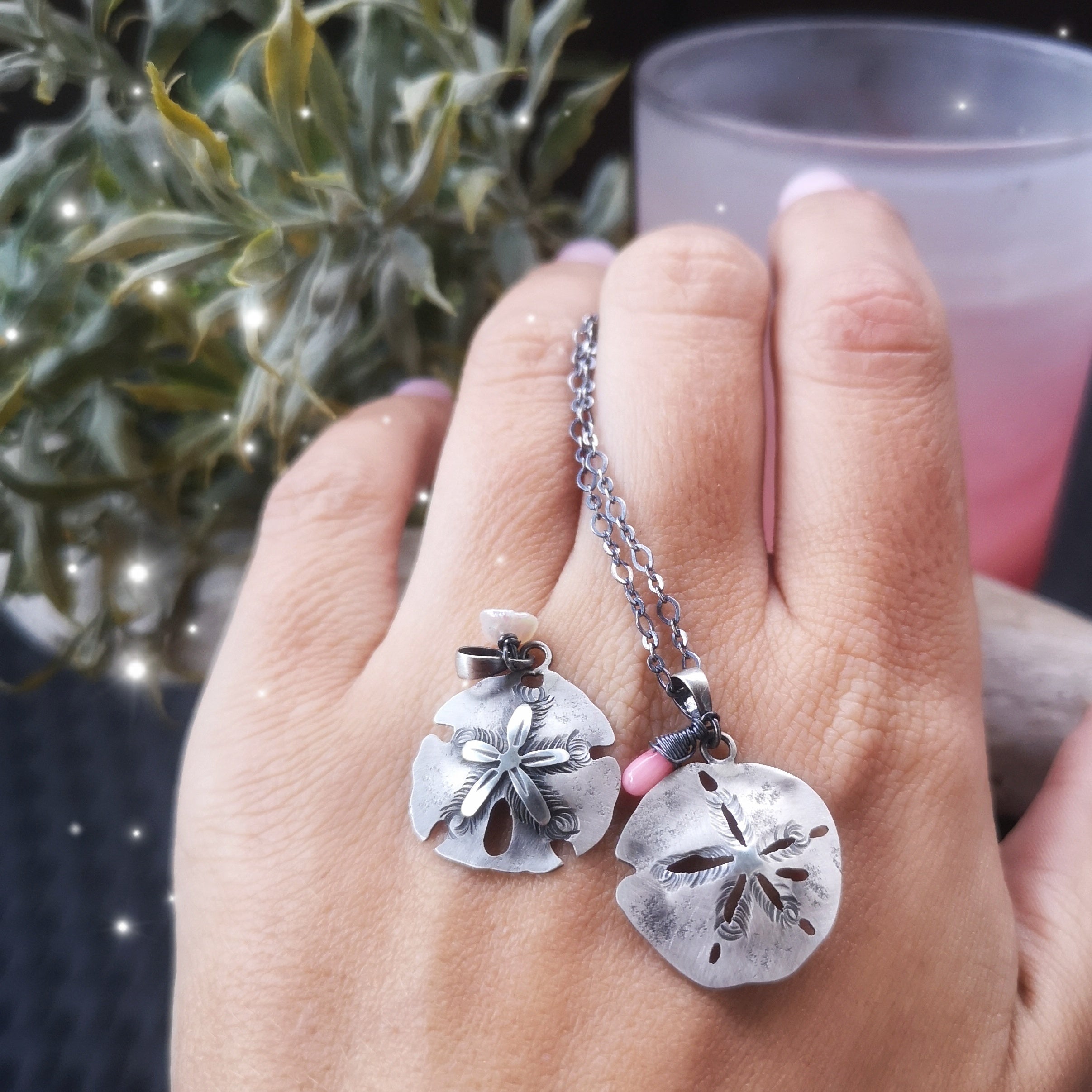 The Sand Dollar & Coral Necklace