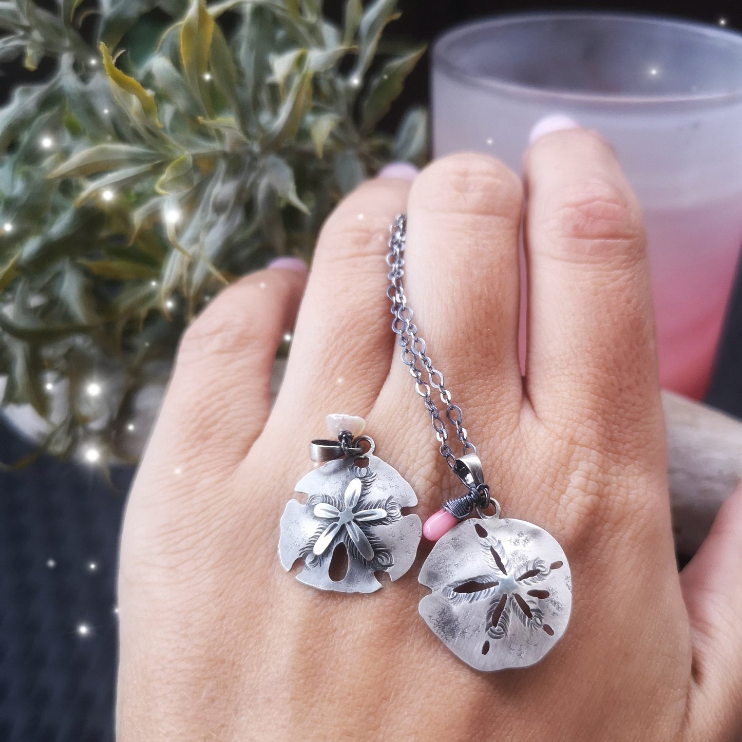 The Sand Dollar & Coral Necklace