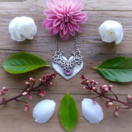 Little Love Necklace - Pink Tourmaline Necklace