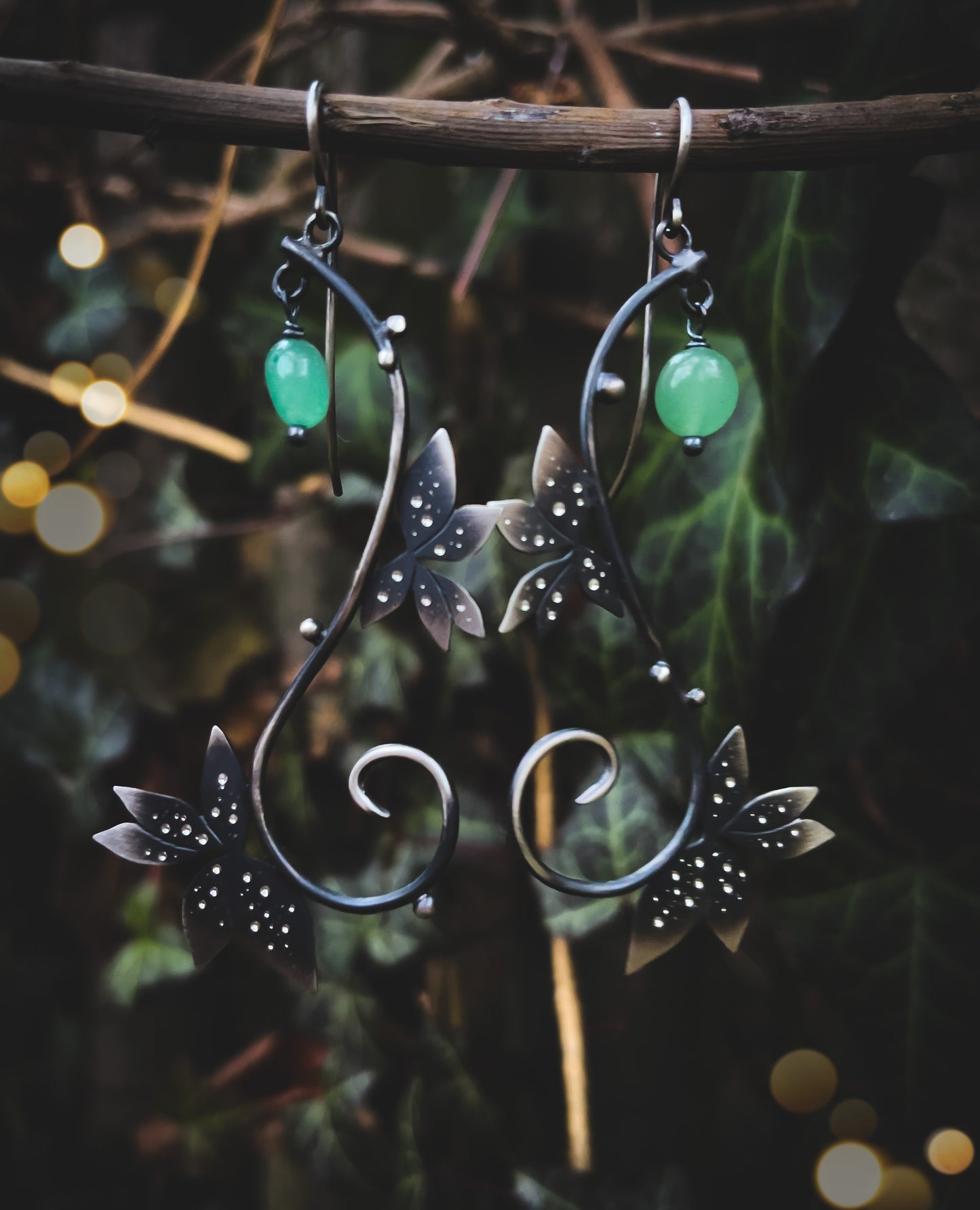 The Fall Ivy Swirl Earrings