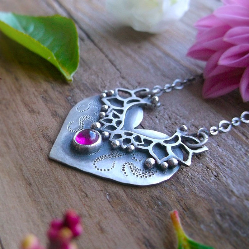 Little Love Necklace - Pink Tourmaline Necklace – Lilyblonde