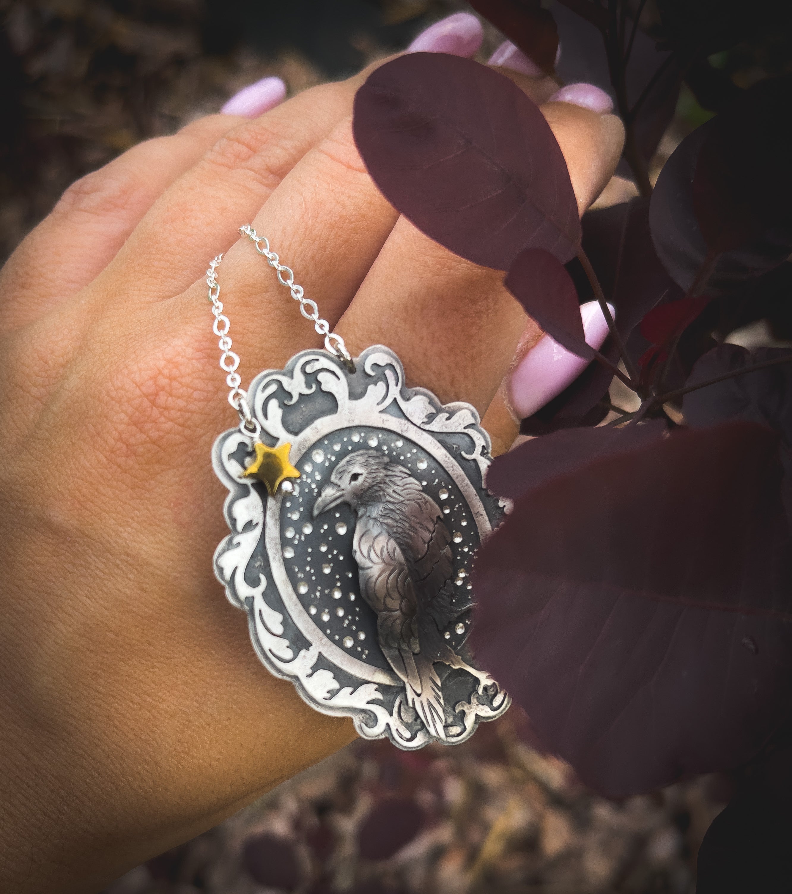 The Royal Raven Necklace