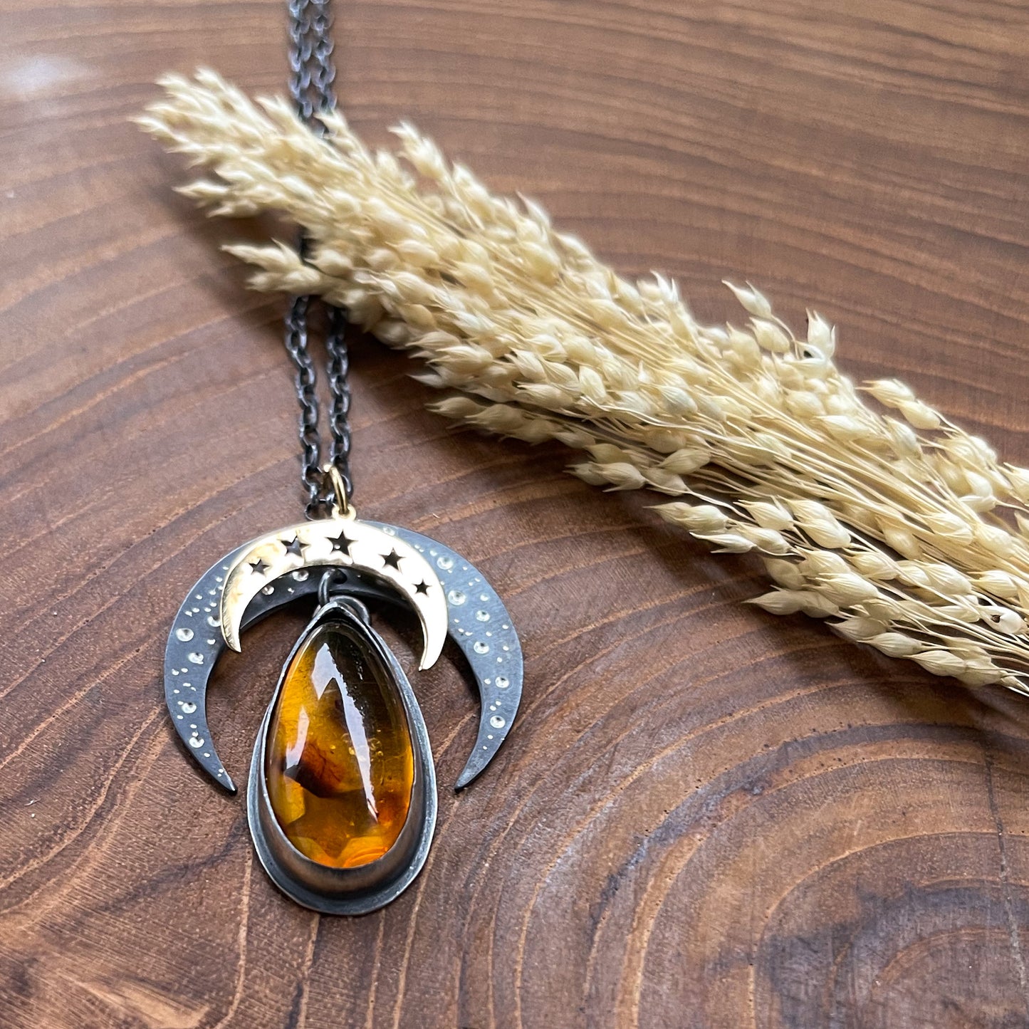 The Amber Lunula Talisman No2