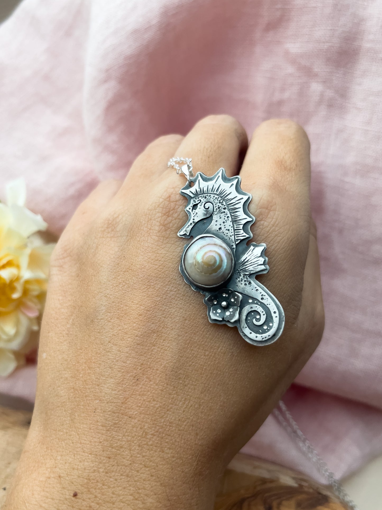 The California Seahorse Necklace I