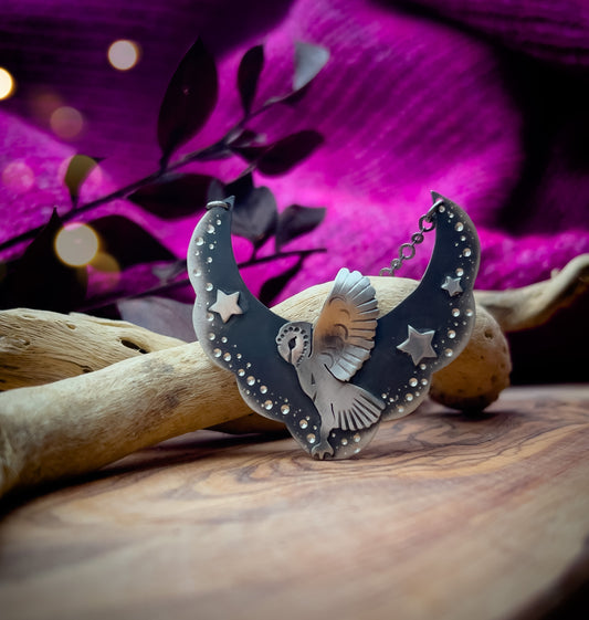 The Night Owl Bib Necklace