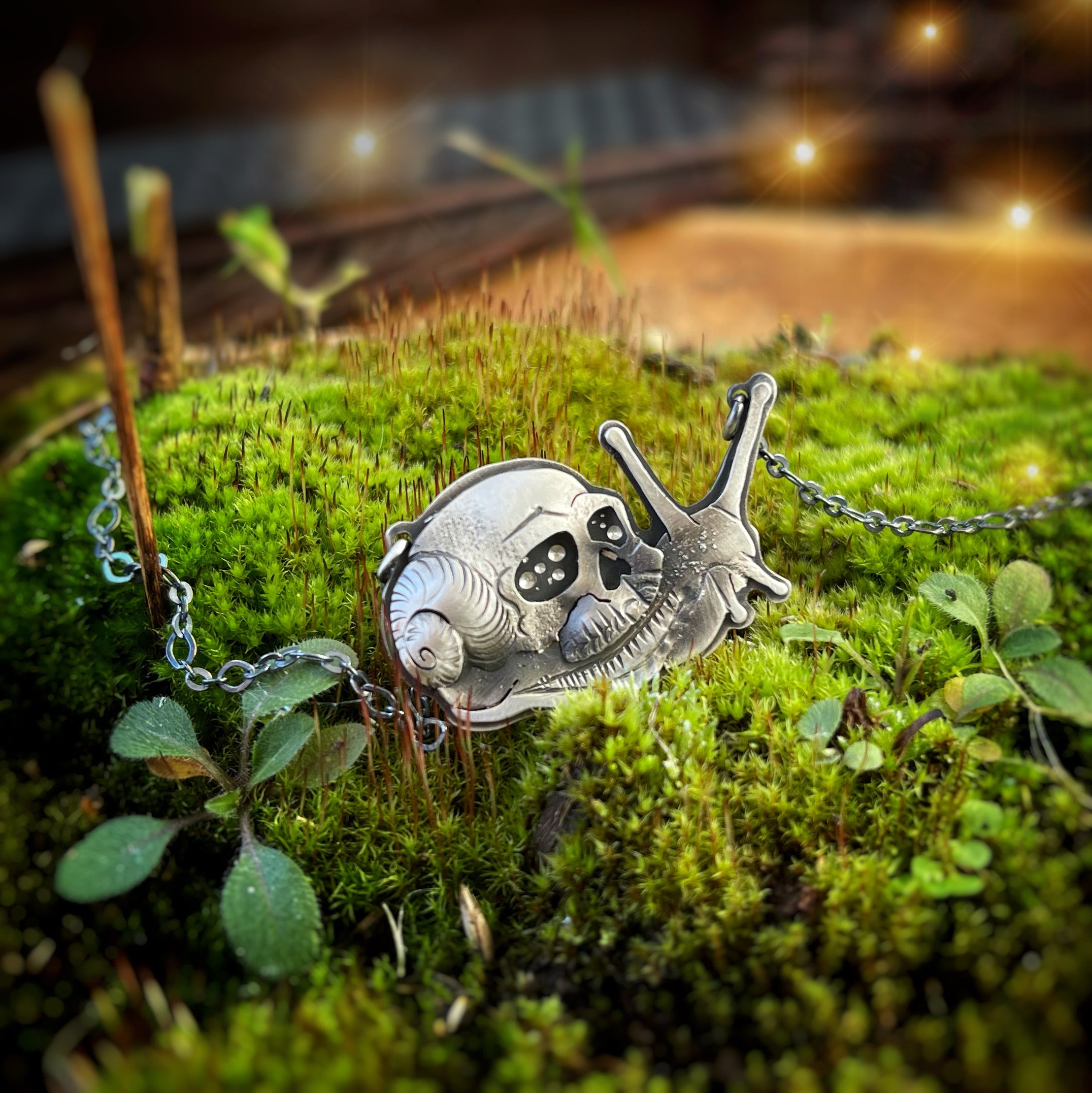 The Skully Snail Necklace