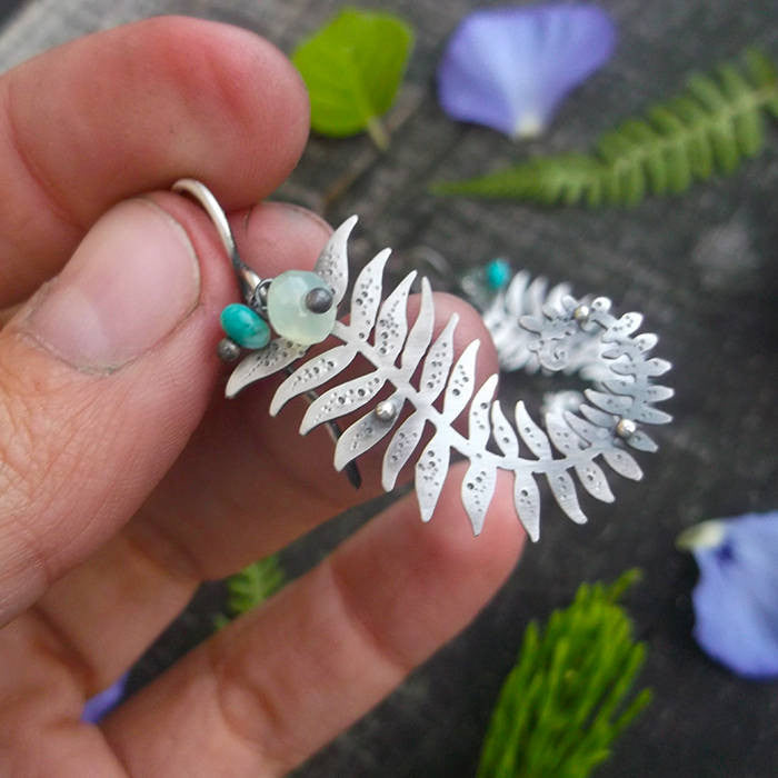 Glowing Fern Earrings