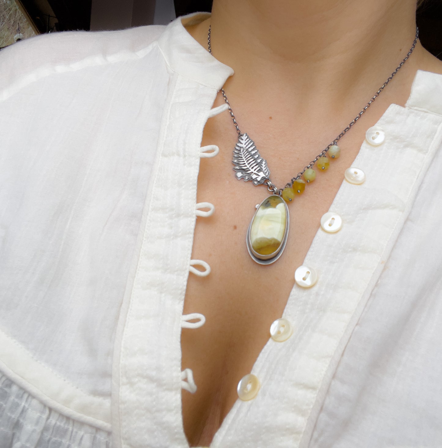The Amber & Fern Necklace