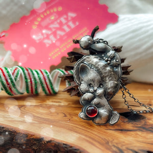 The Christmas Kitten Necklace