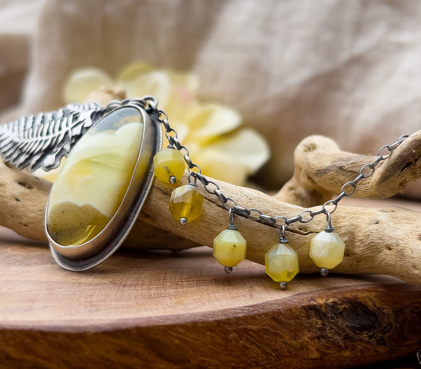 The Amber & Fern Necklace