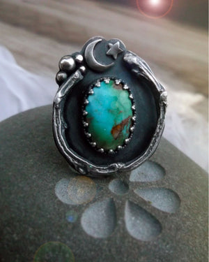 Whispers Ring - Verde Valley Turquoise Ring