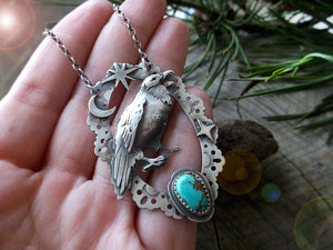 The Raven Necklace - Carico Lake Turquoise