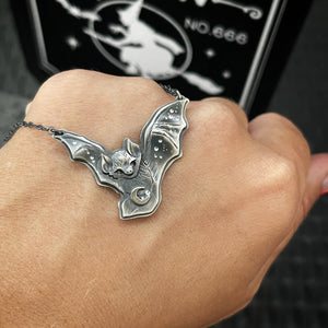 The Bat & Moon Necklace