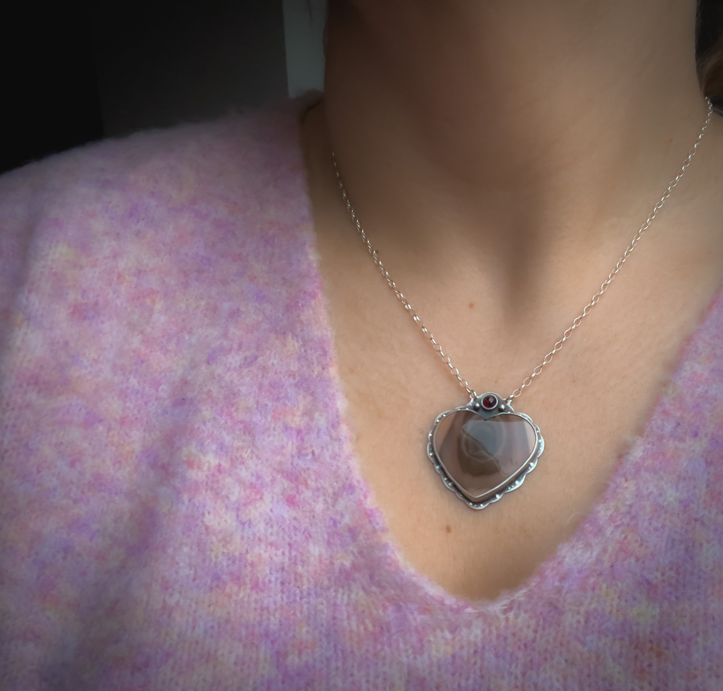The Coffee Imperial Jasper & Garnet Heart