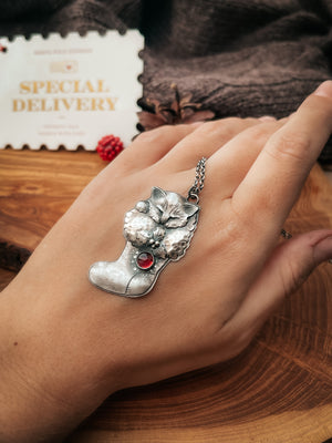 The Sleeping Christmas Kitten Necklace