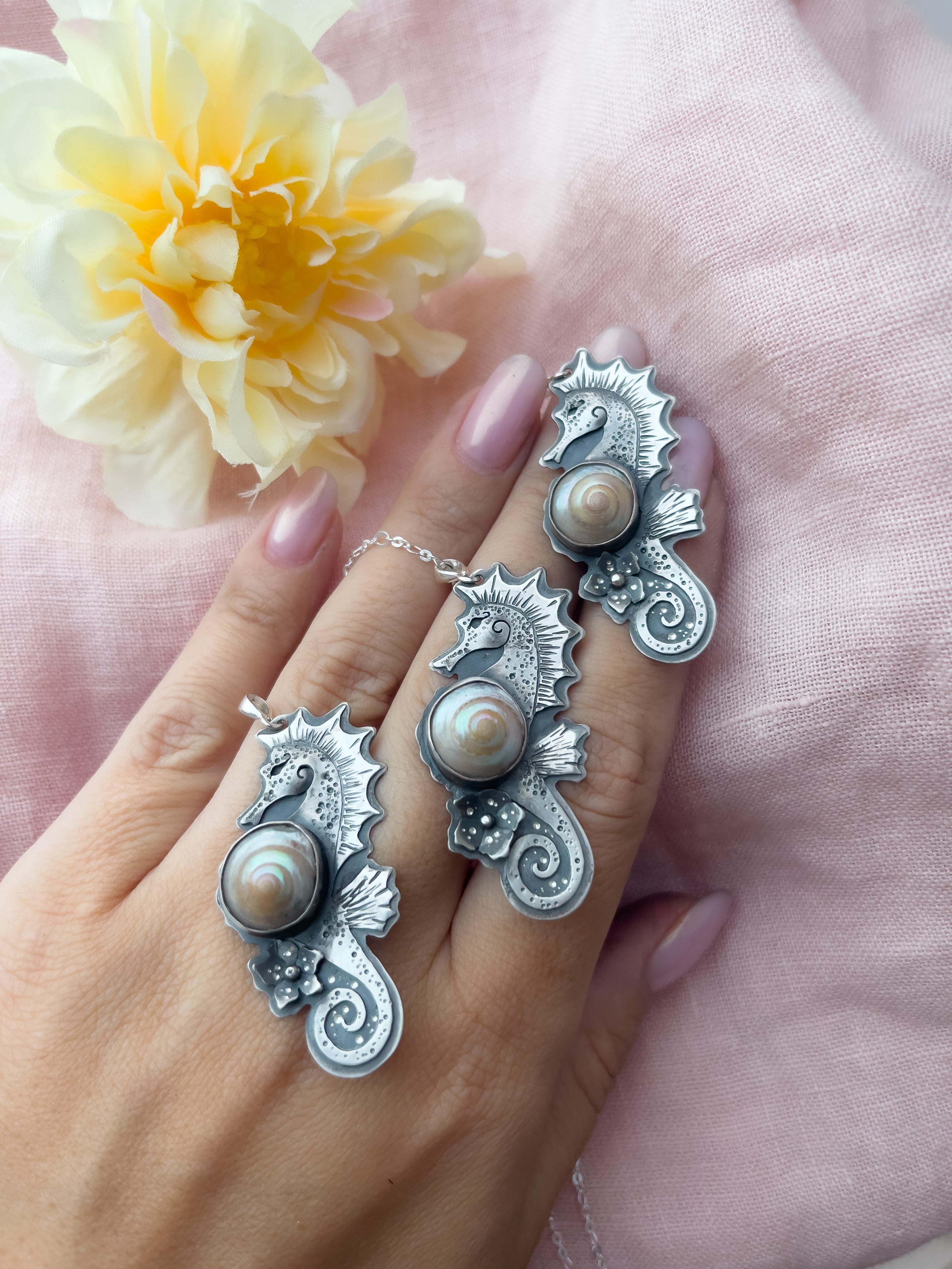 The California Seahorse Necklace III