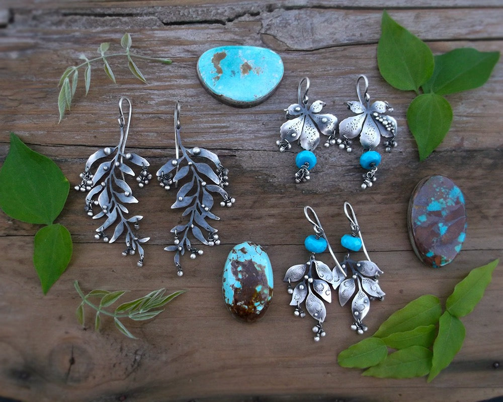 The Willow Earrings - Leaf Earrings