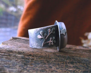 Amber Medicine Ring- Green Amber