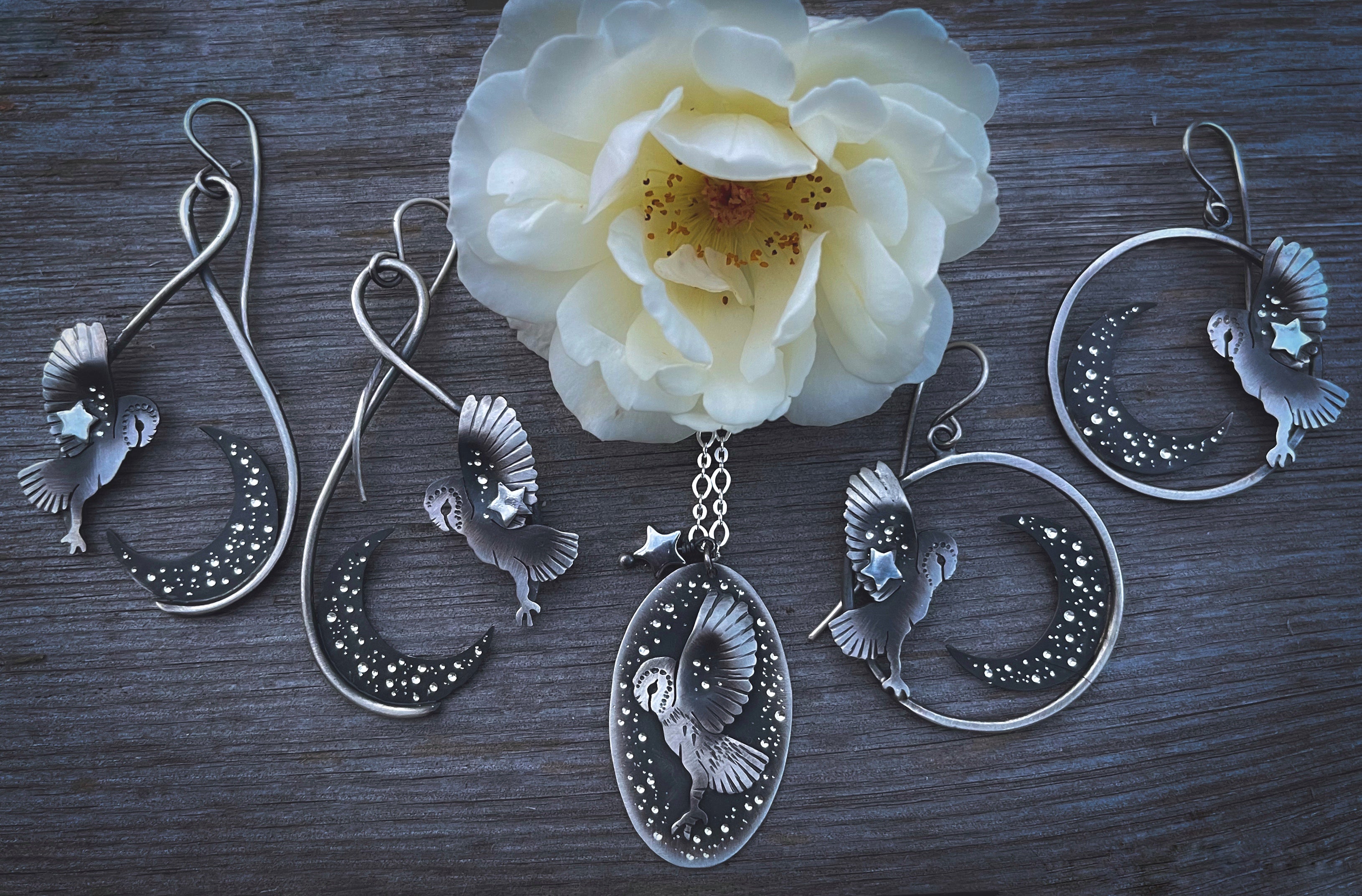 The Night Owl Hoop Earrings