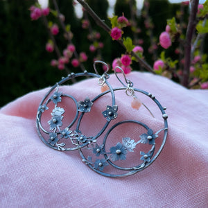 CUSTOM- The Sakura Hoop Earrings