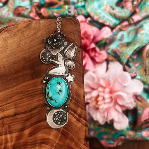 The Moon Fairy & Turquoise Necklace I