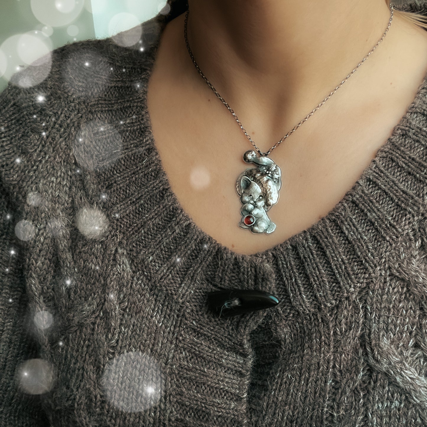 The Christmas Kitten Necklace