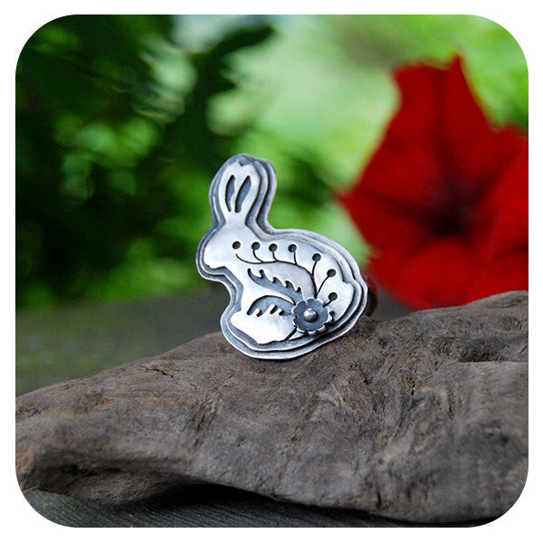 Nature's Whisper - Small Bunny Ring