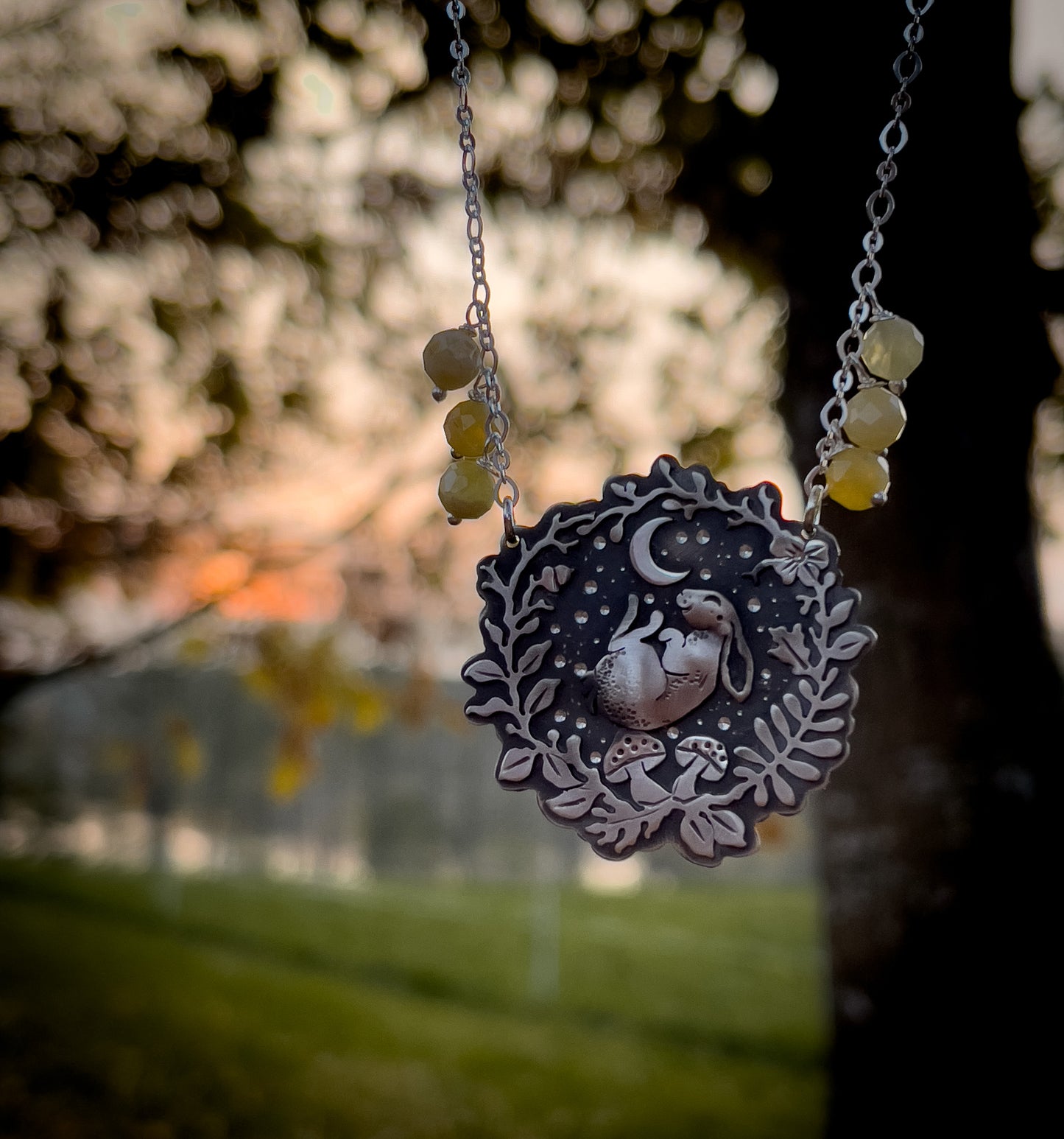 The Sleeping Bunny Necklace