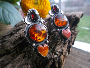 Amber Moon Ring - 6.5 US
