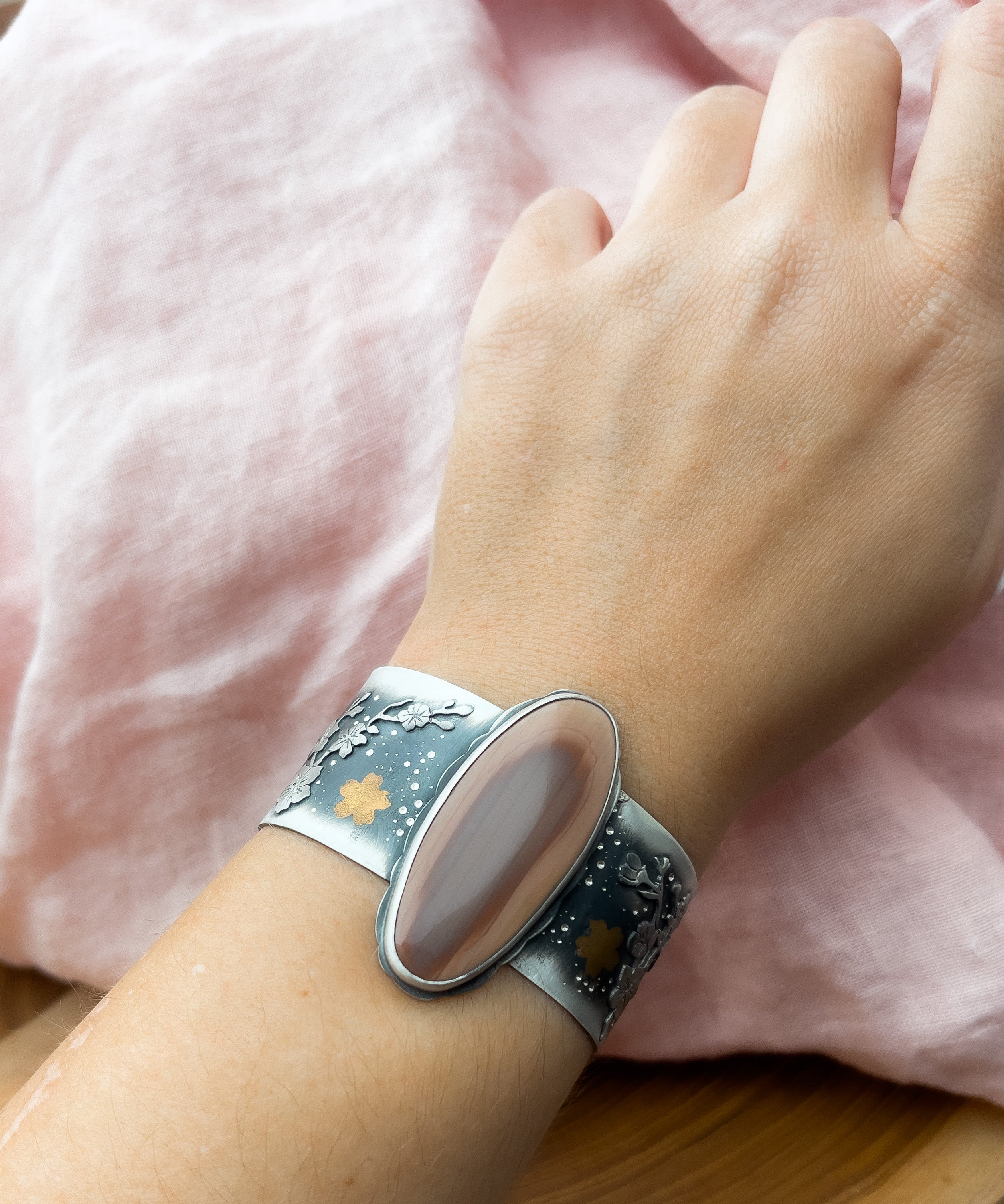 The Sakura Cuff Bracelet