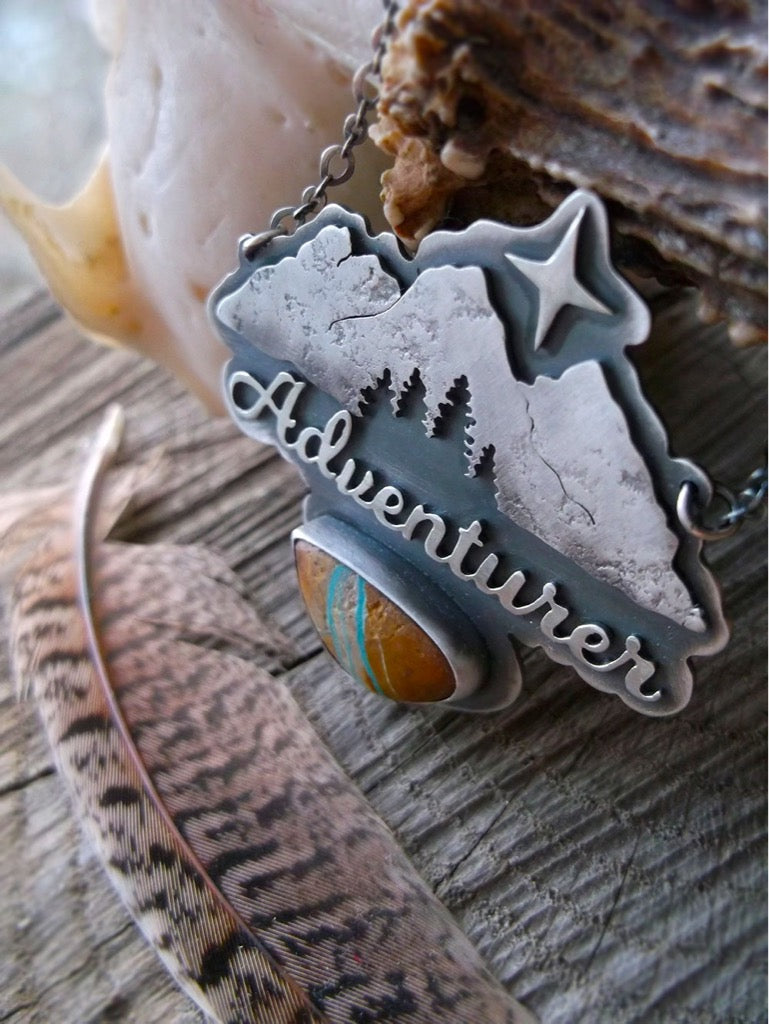 The Adventurer Necklace - Royston Ribbon Turquoise