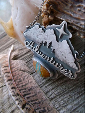 The Adventurer Necklace - Royston Ribbon Turquoise