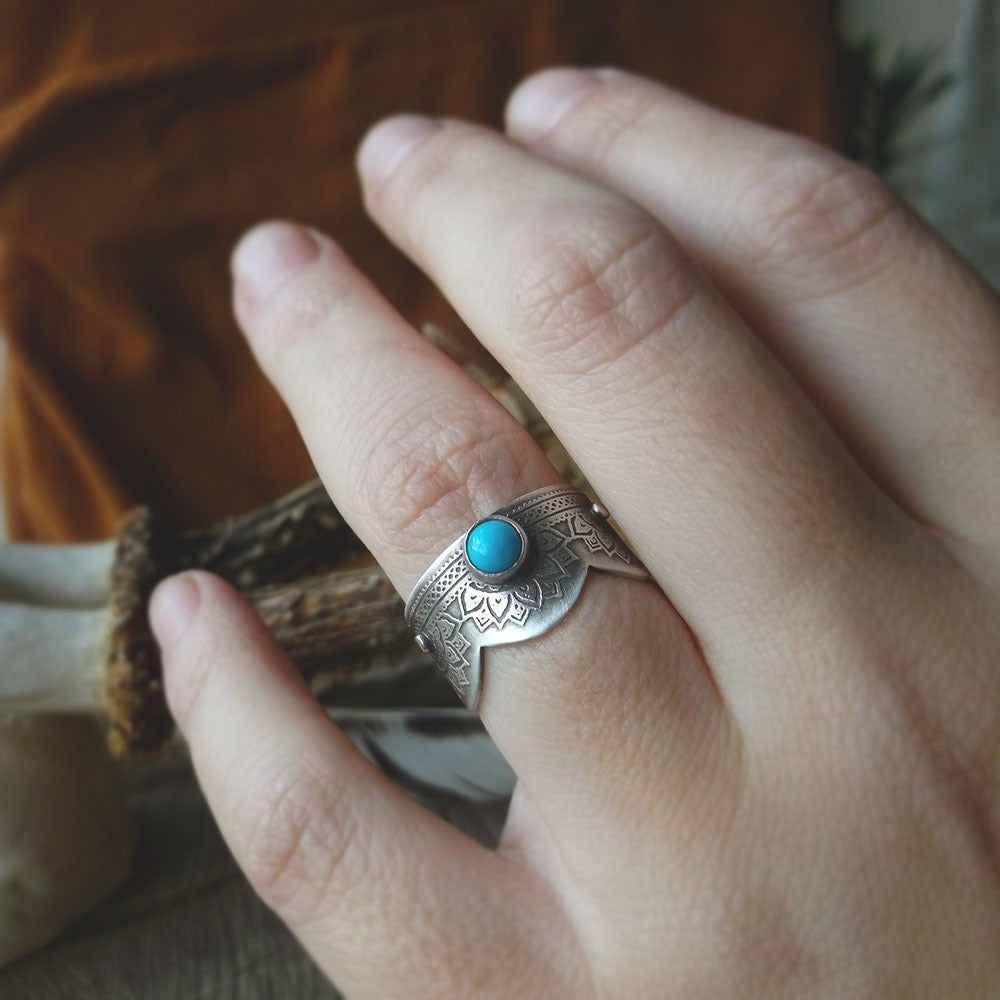 The Wanderlust Turquoise Ring 8.5 US