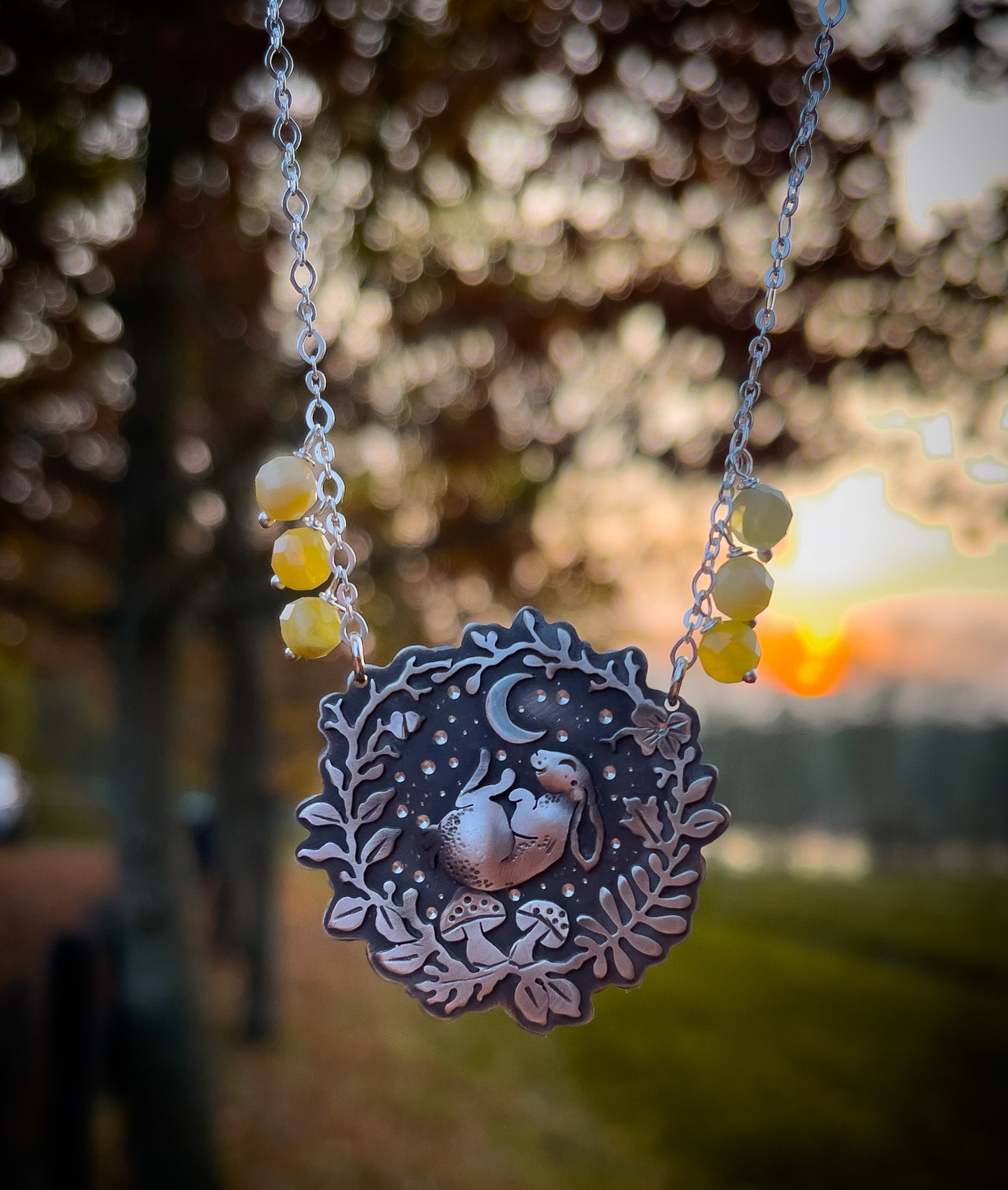 The Sleeping Bunny Necklace