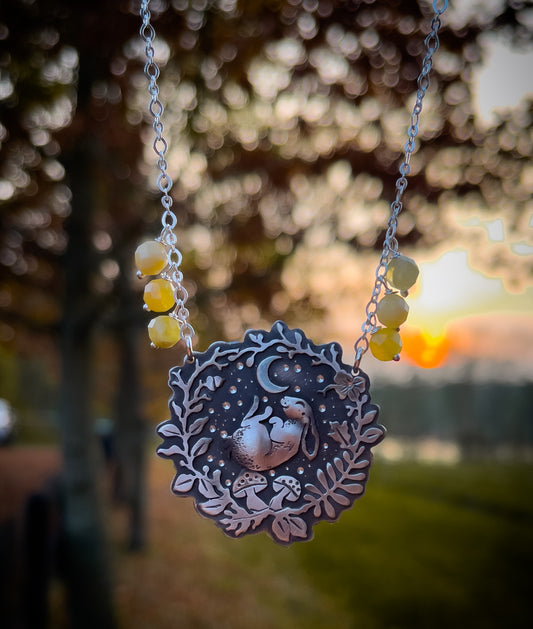 The Sleeping Bunny Necklace
