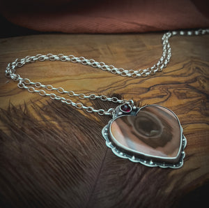 The Coffee Imperial Jasper & Garnet Heart